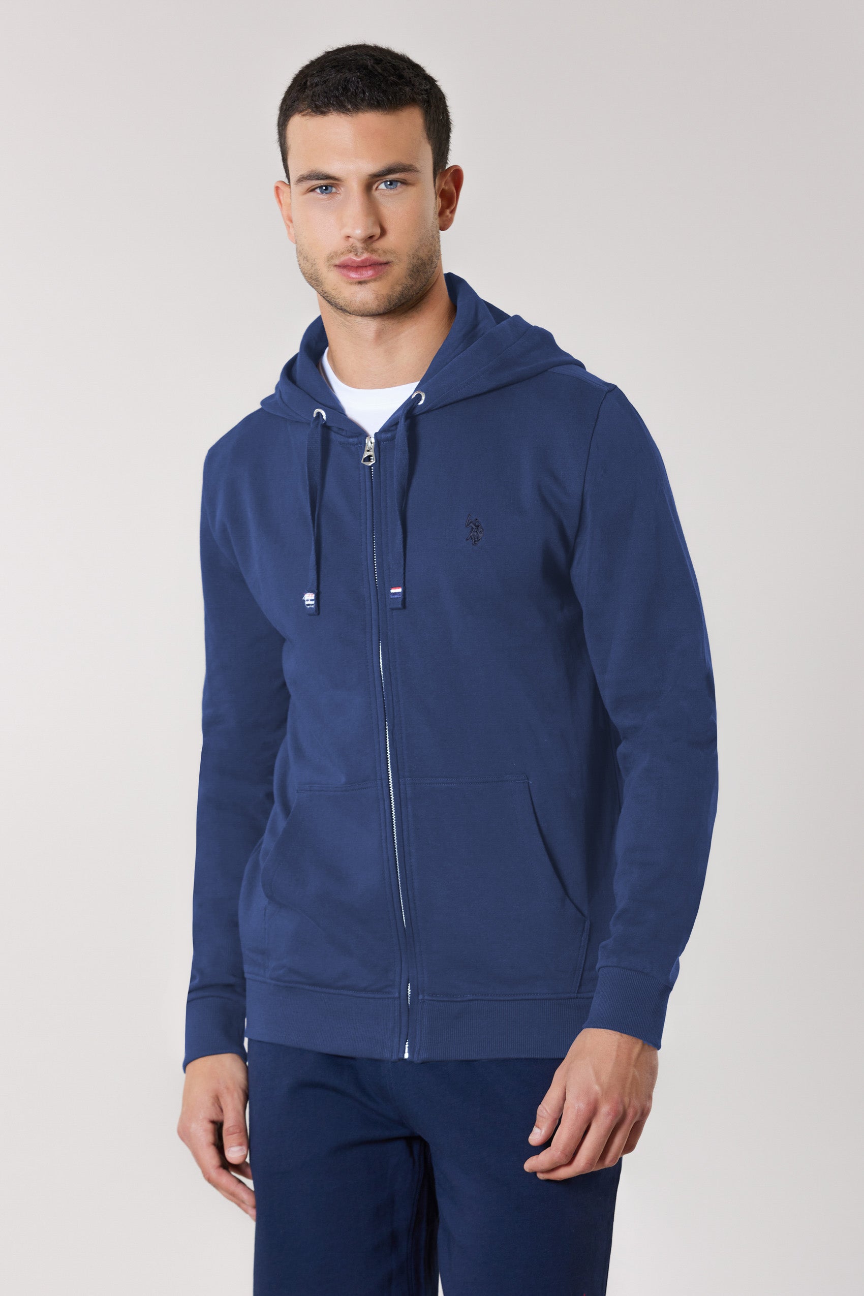 Felpa full zip da uomo con cappuccio