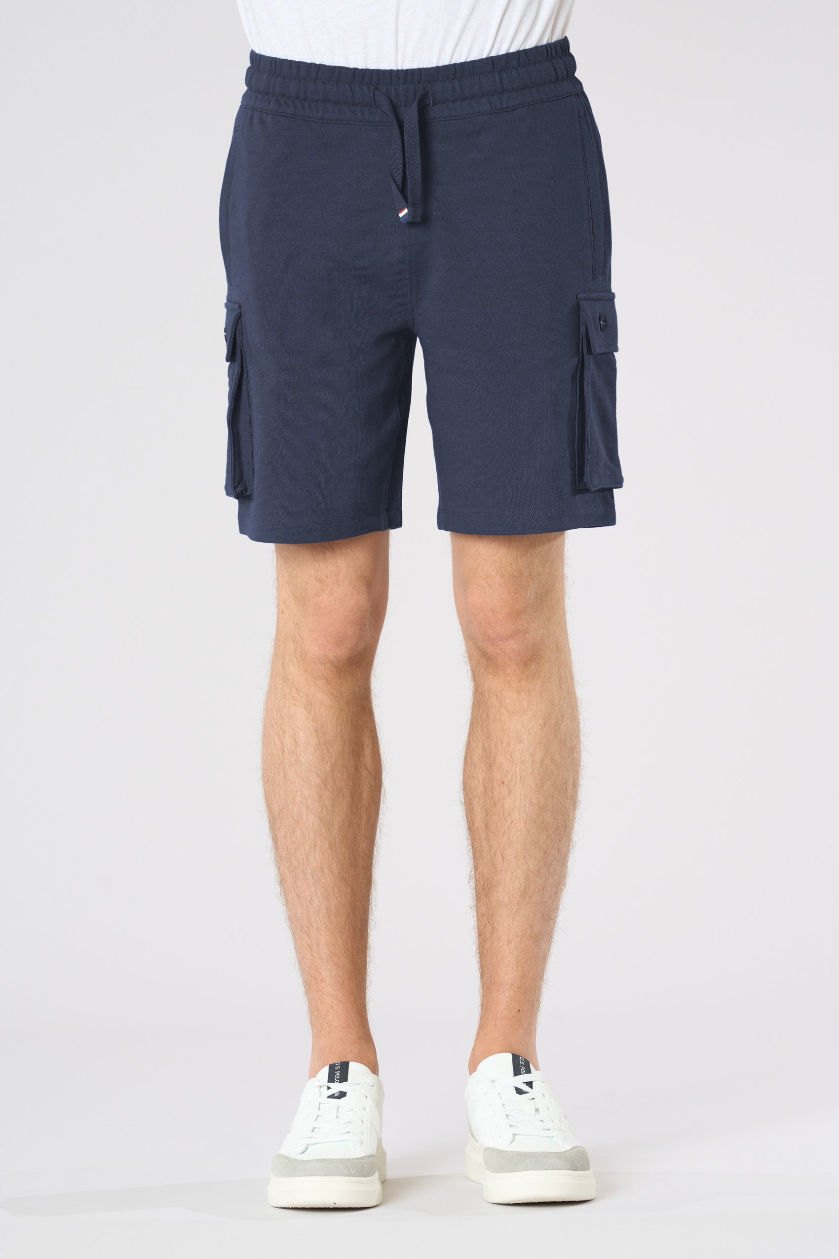 Pantalone corto in felpa da uomo con tasche cargo