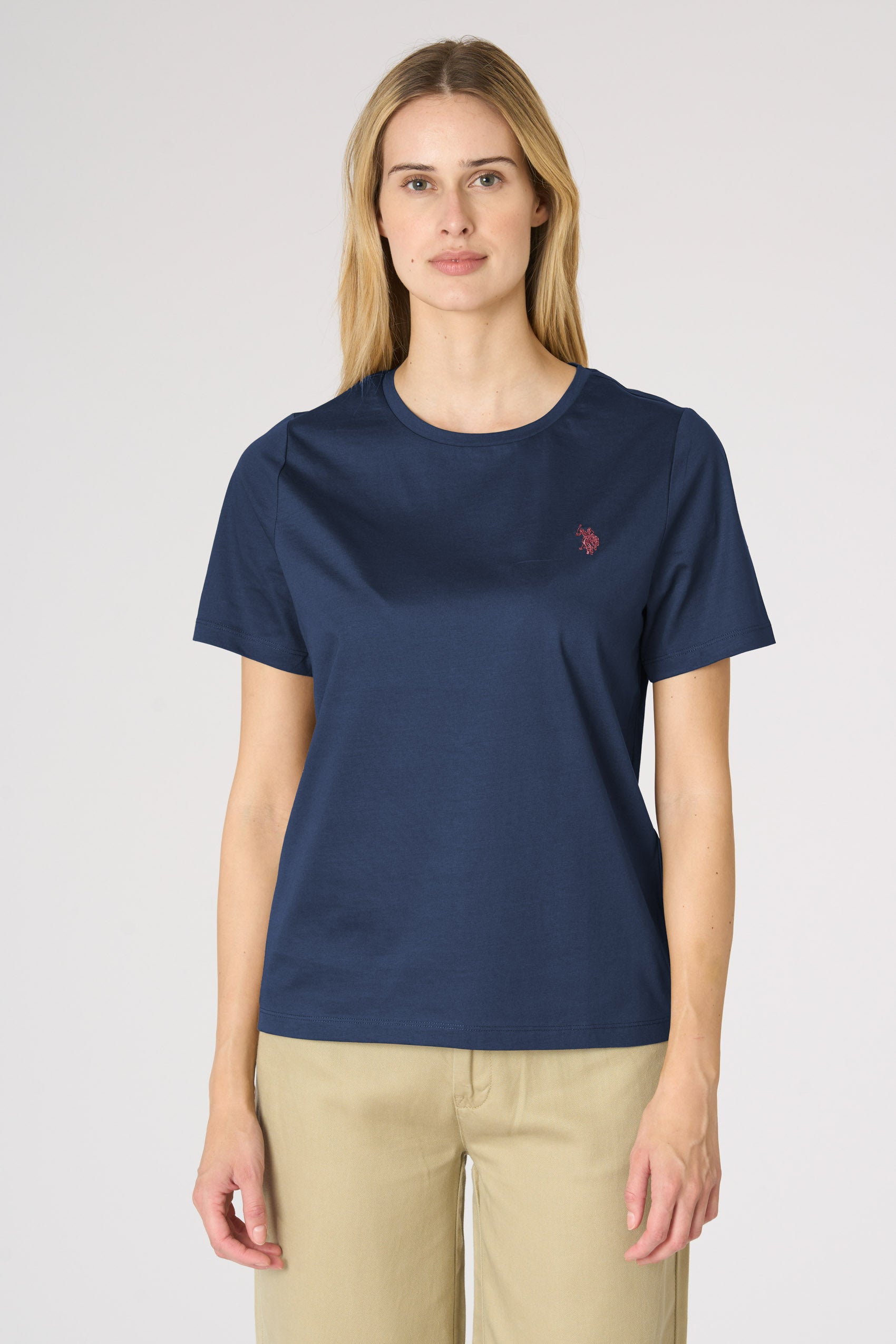 T-shirt da donna con logo in cotone light ice Premium Quality
