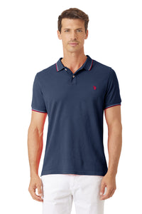 Maglia girocollo misto lana con logo U.S. Polo Assn.