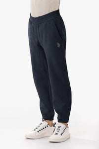 Pantalone sportivo misto cotone con logo U.S. Polo Assn.