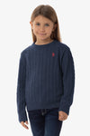 Maglia da bambina a treccia U.S. Polo Assn.