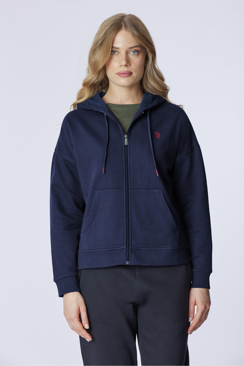 Felpa con cappuccio e zip