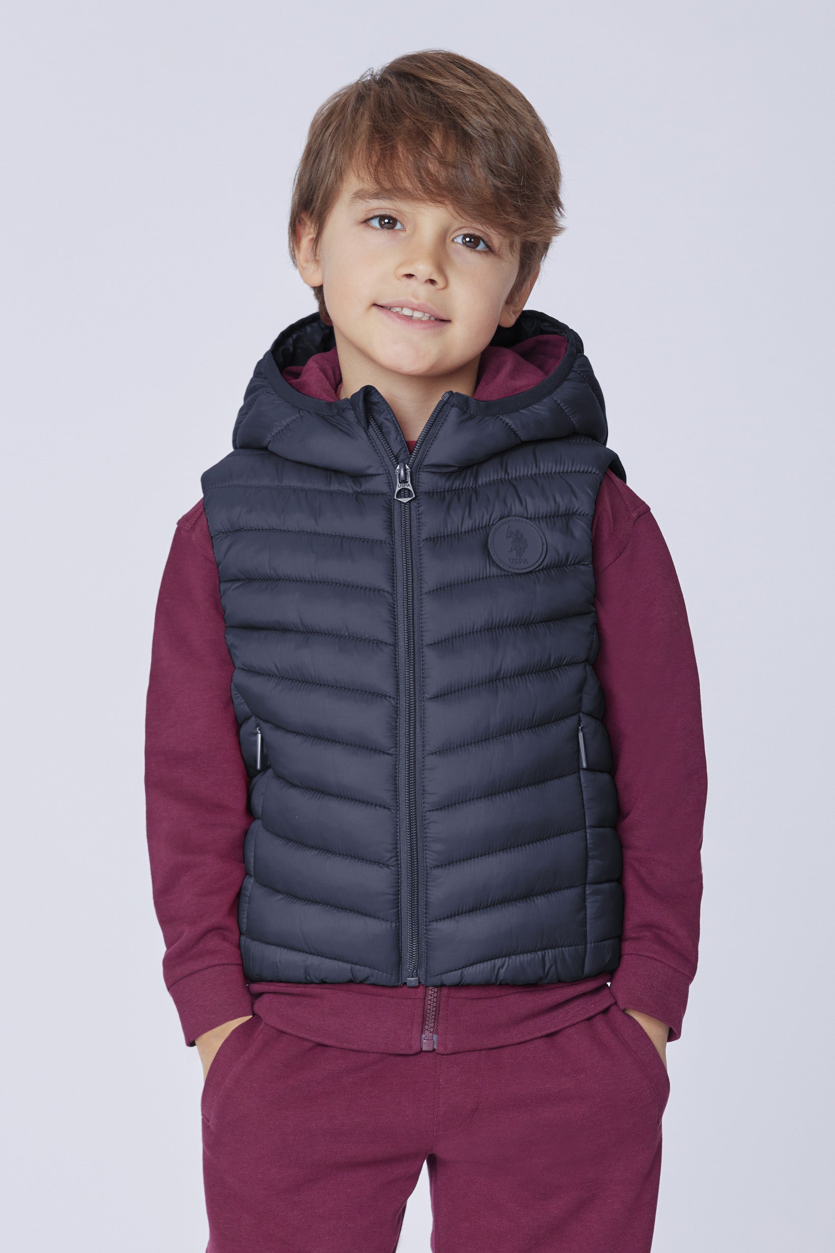 Gilet con cappuccio