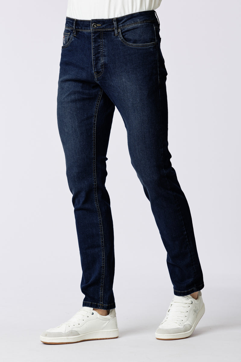 Pantalone denim cinque tasche slim fit