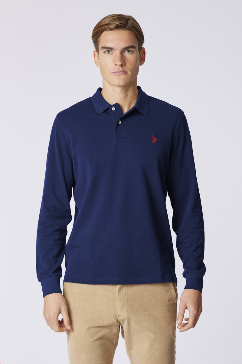 Polo a maniche lunghe piquet