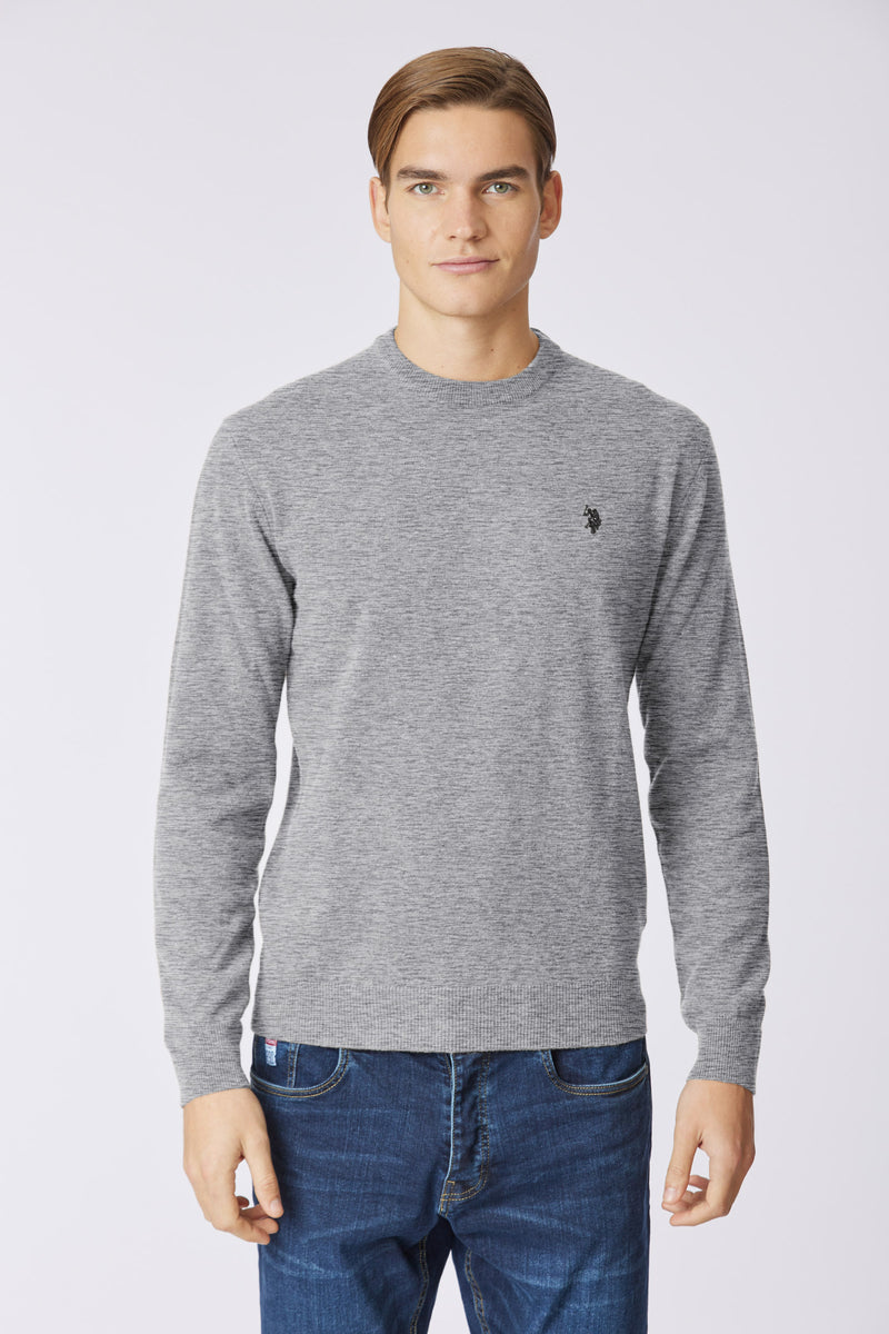 Maglia girocollo in lana lambswool