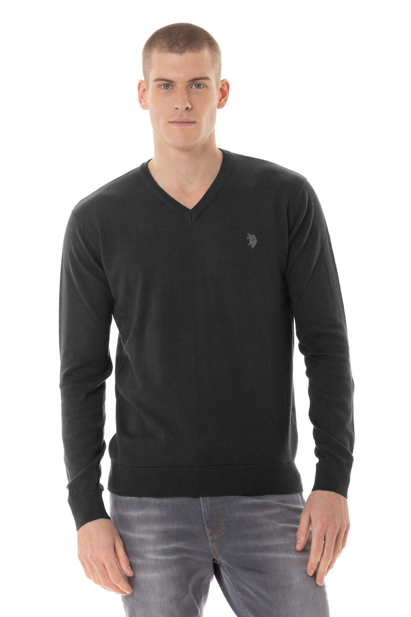 Maglia  scollo a V in cotone cashmere U.S. Polo Assn.