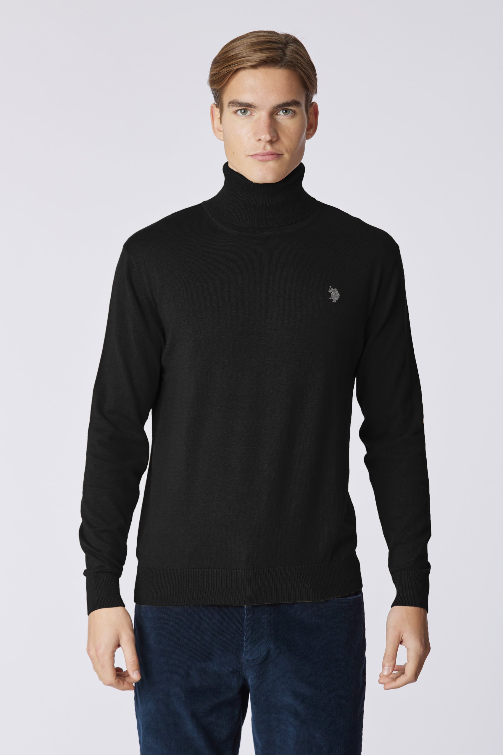 Maglia dolcevita cotone e cashmere