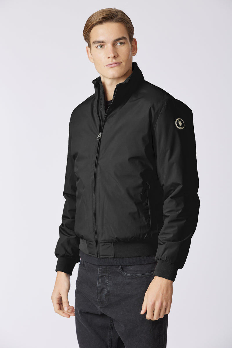 Giacca bomber imbottita con logo