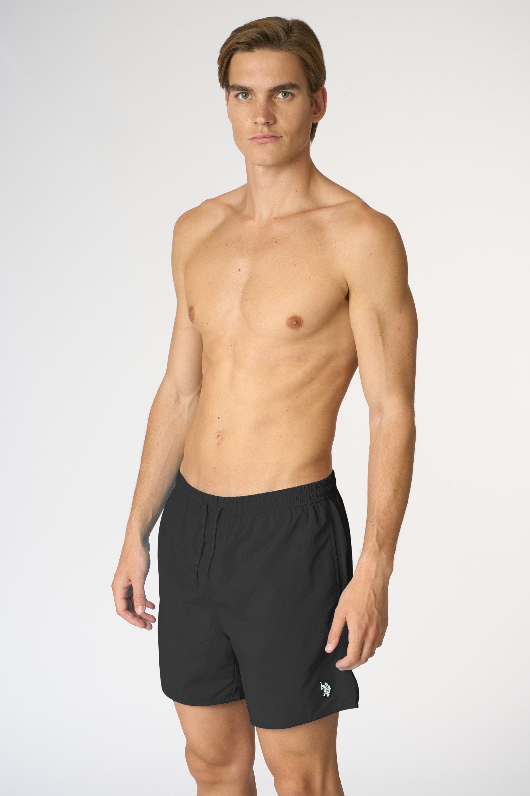 Costume uomo in nylon con coulisse e logo Double Horsemen