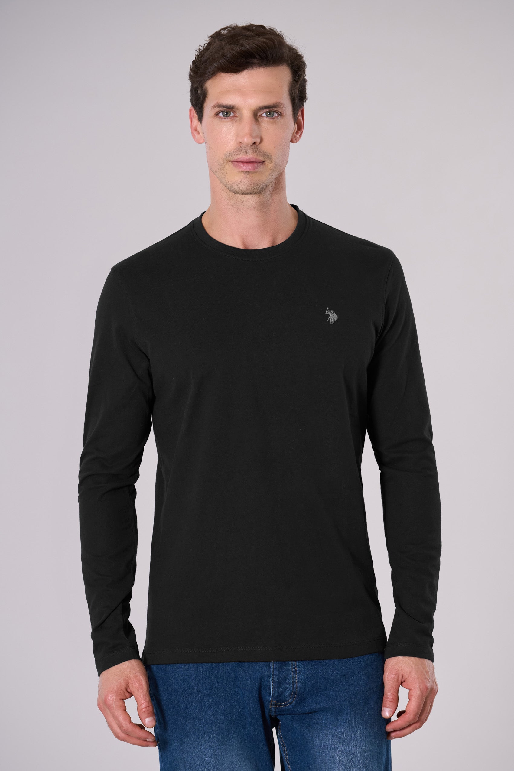 T-shirt a maniche lunghe jersey carbon