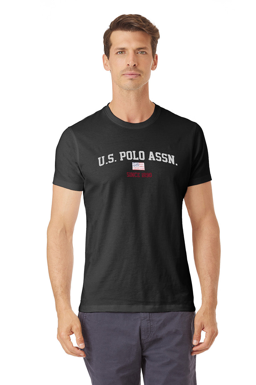 T-shirt a maniche corte con stampa U.S. Polo Assn.