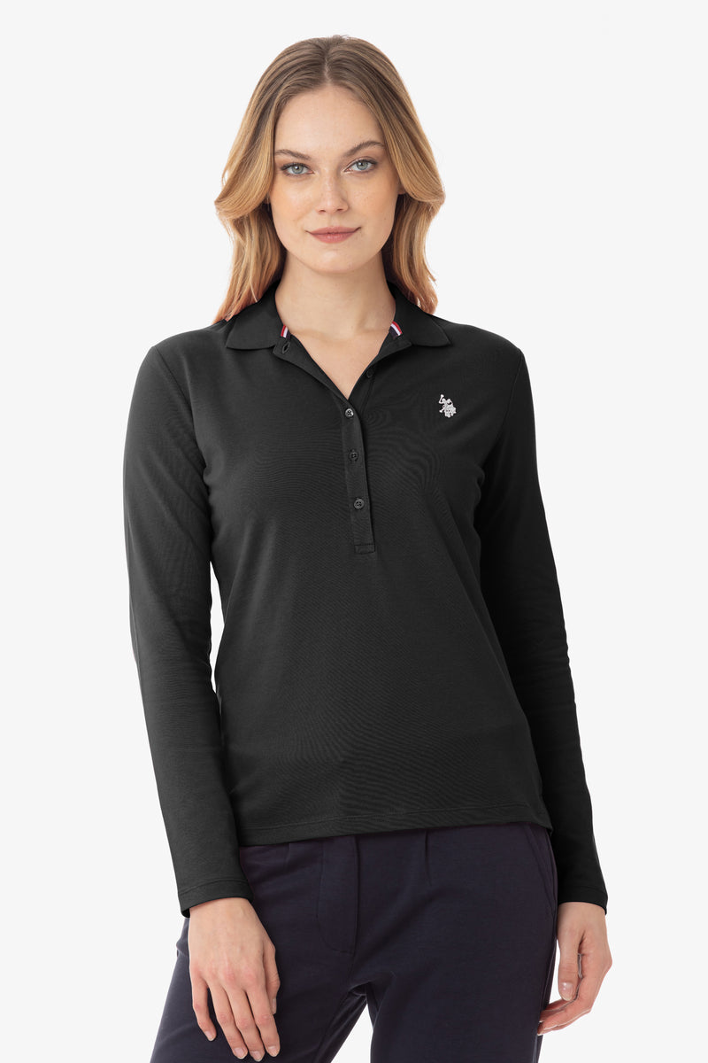 Polo a maniche lunghe con logo U.S. Polo Assn.