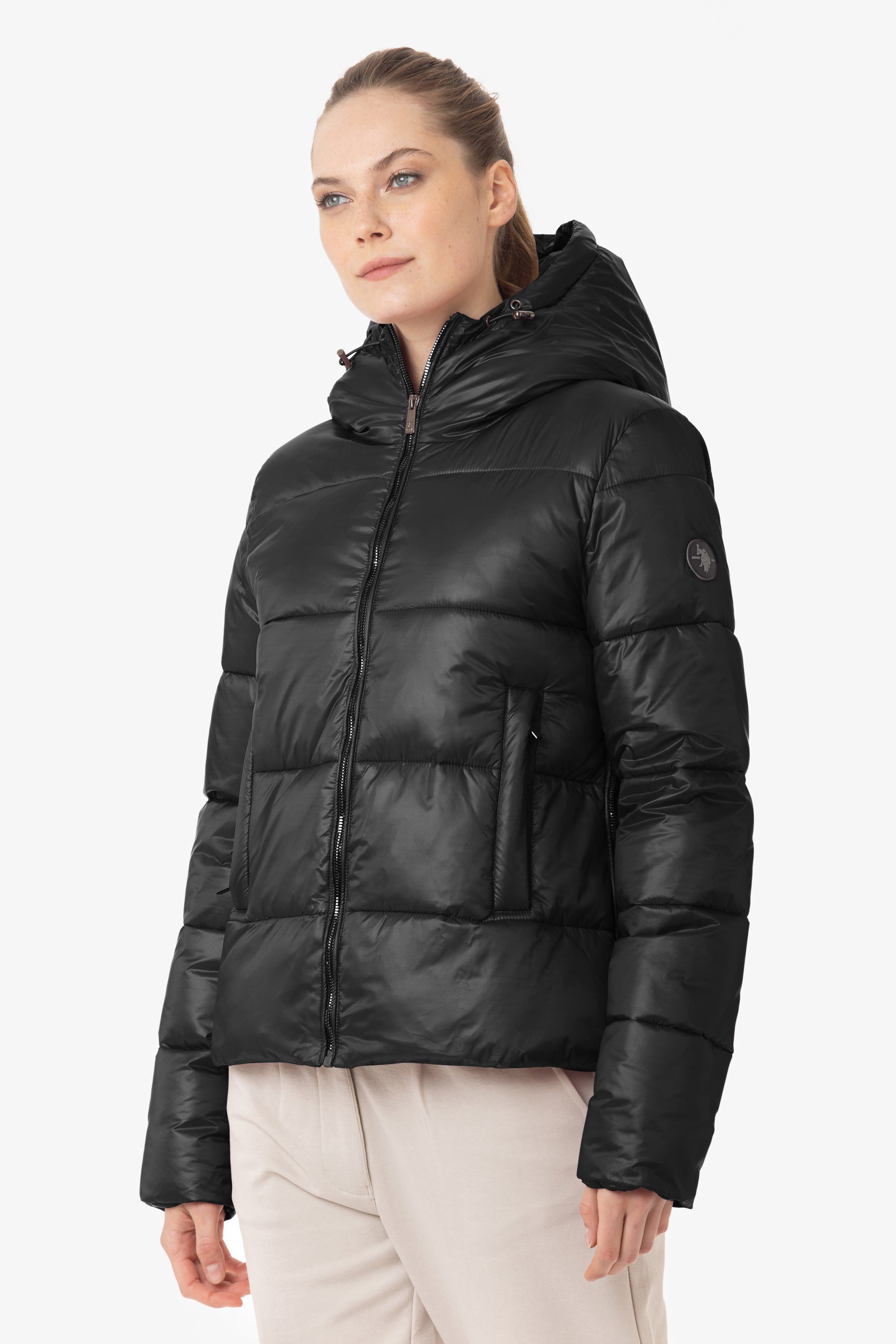 Piumino con cappuccio in nylon riciclato U.S.Polo Assn. U.S. Polo Assn. Italy