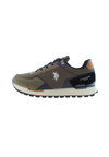 Sneaker Aron da uomo in nylon e suede