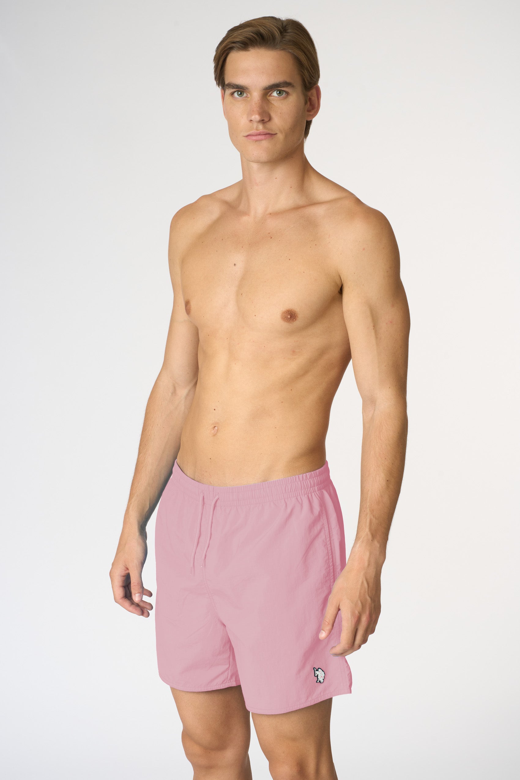Costume uomo in nylon con coulisse e logo Double Horsemen