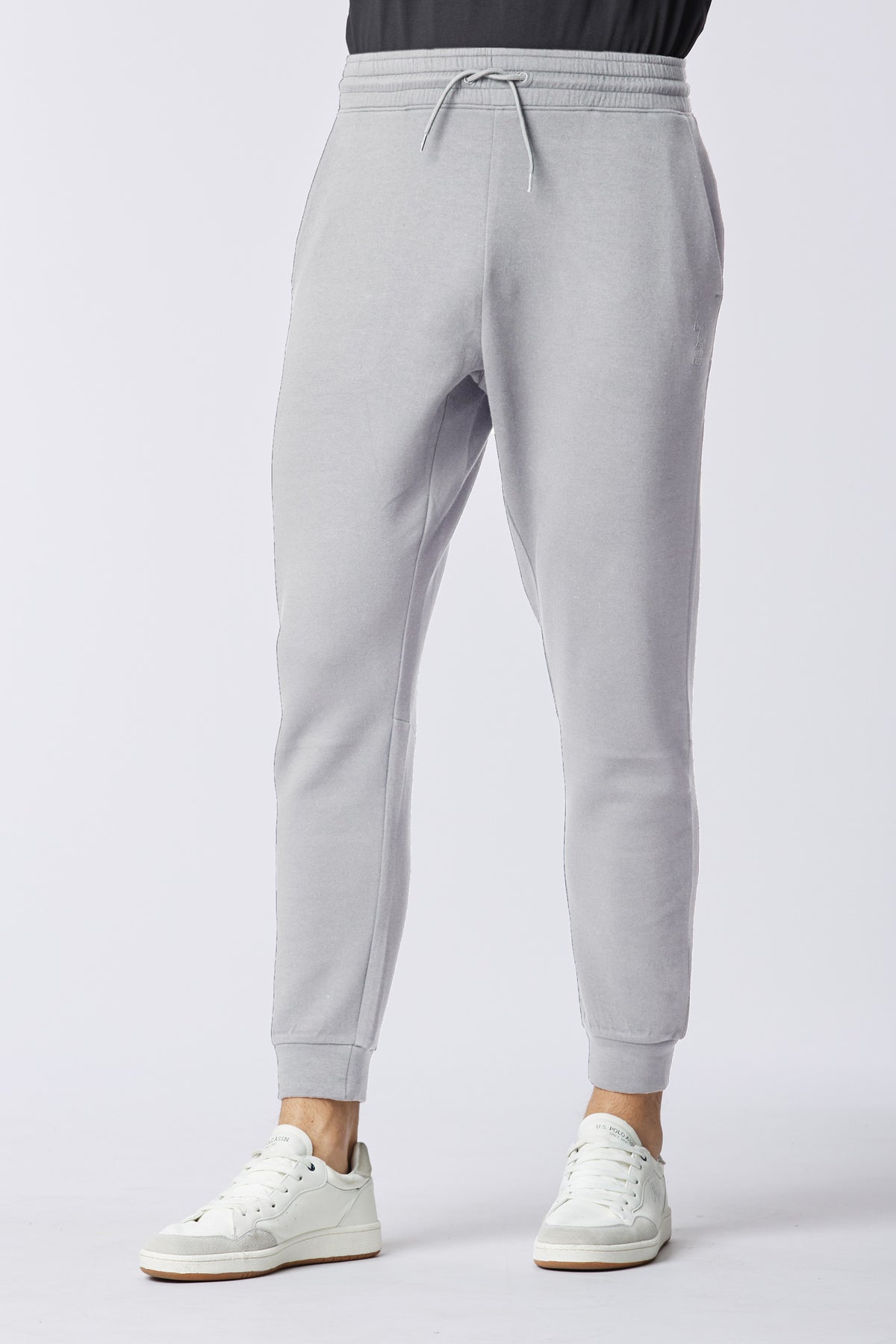 Pantalone sportivo in misto cotone e scuba fleece