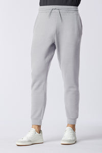 Pantalone sportivo in misto cotone e scuba fleece