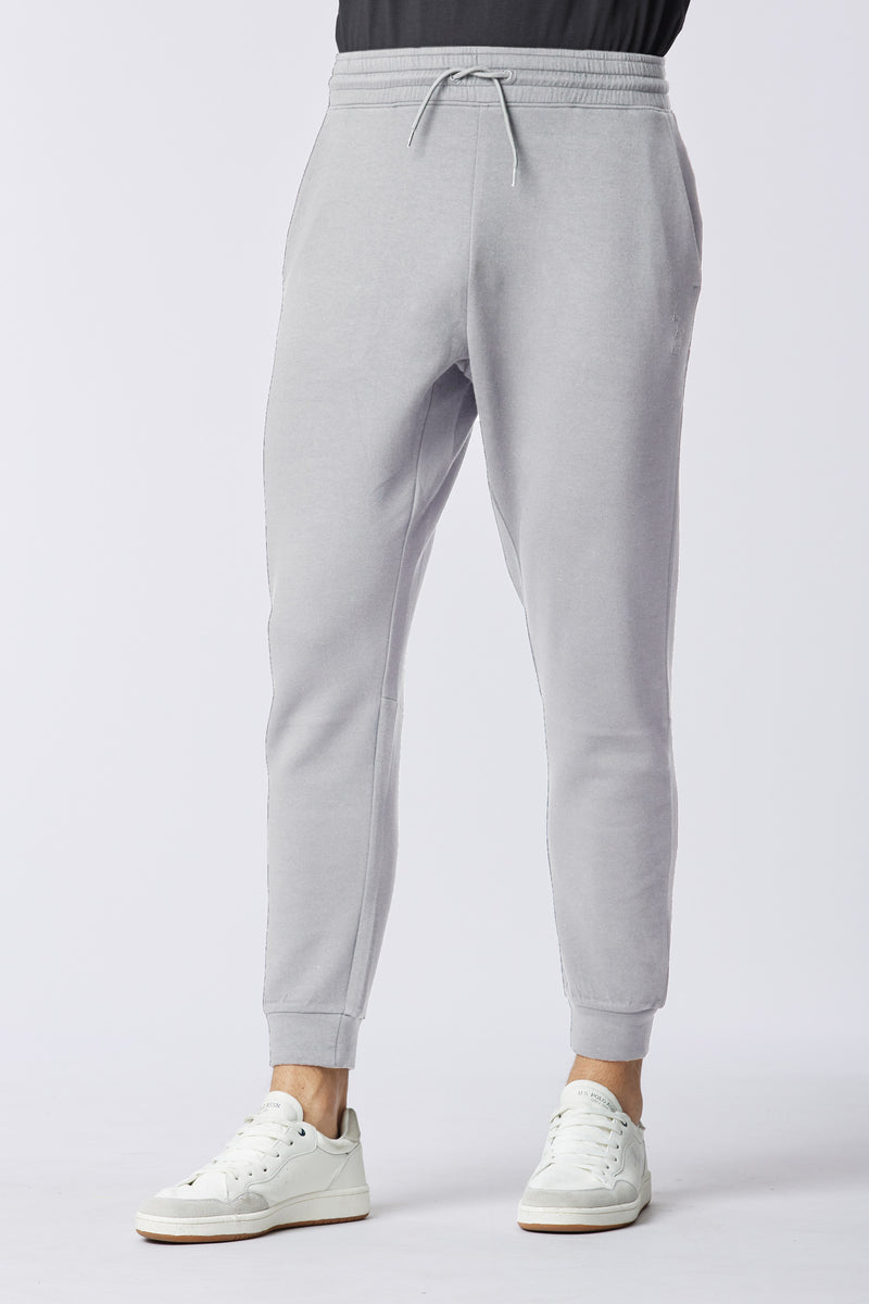 Pantalone sportivo in misto cotone e scuba fleece