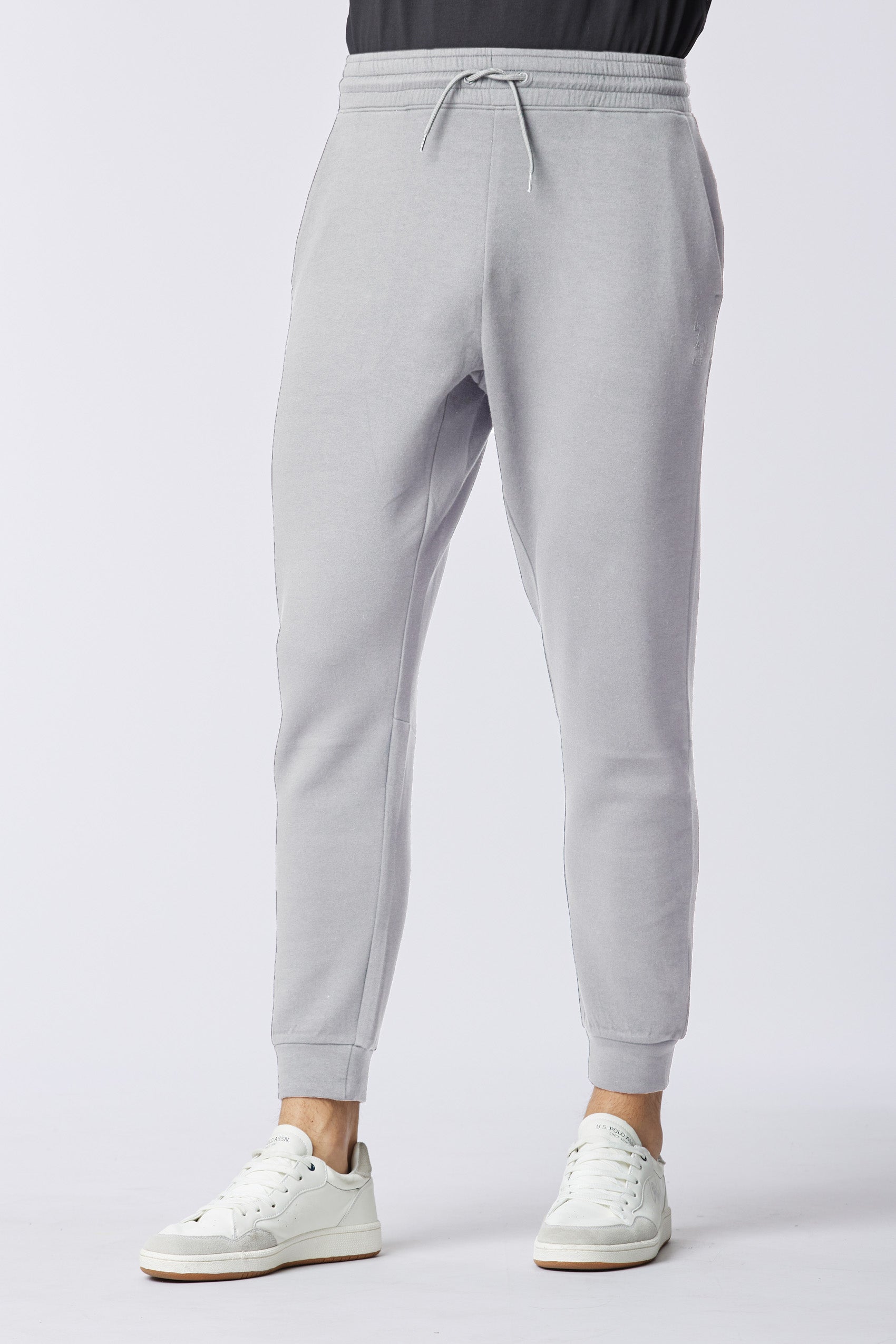 Pantalone sportivo in misto cotone e scuba fleece