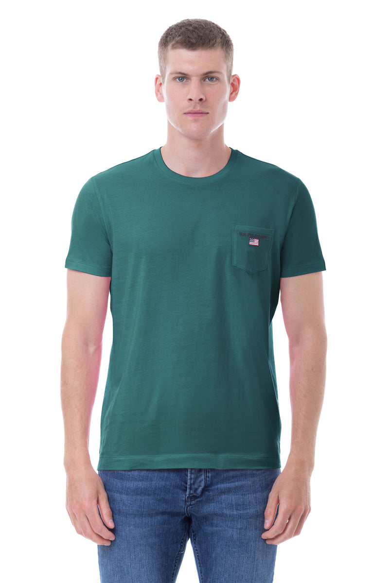 T-shirt girocollo in cotone organico U.S. Polo Assn.