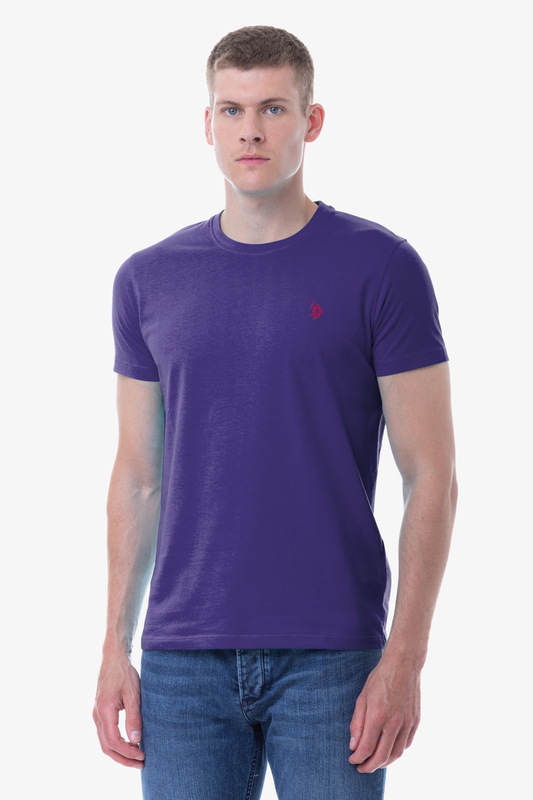 T-shirt in cotone con logo U.S. Polo Assn.
