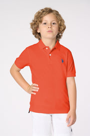Polo shirt da bambino con logo in cotone piquet