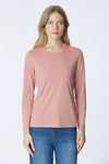 T-shirt girocollo a maniche lunghe con logo