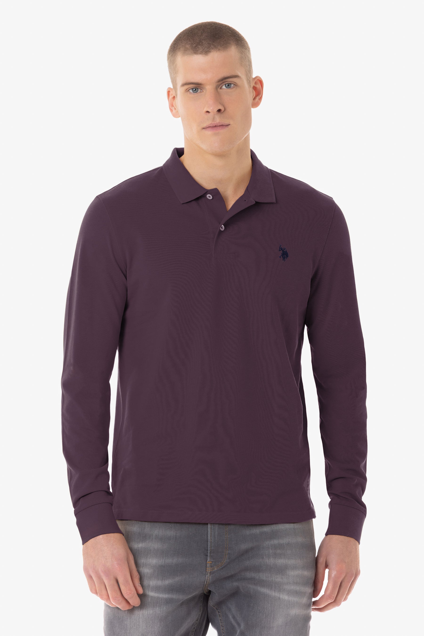 Polo Must a maniche lunghe con logo U.S. Polo Assn.