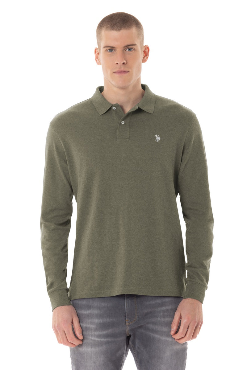 Polo in cotone interlock con logo U.S. Polo Assn.