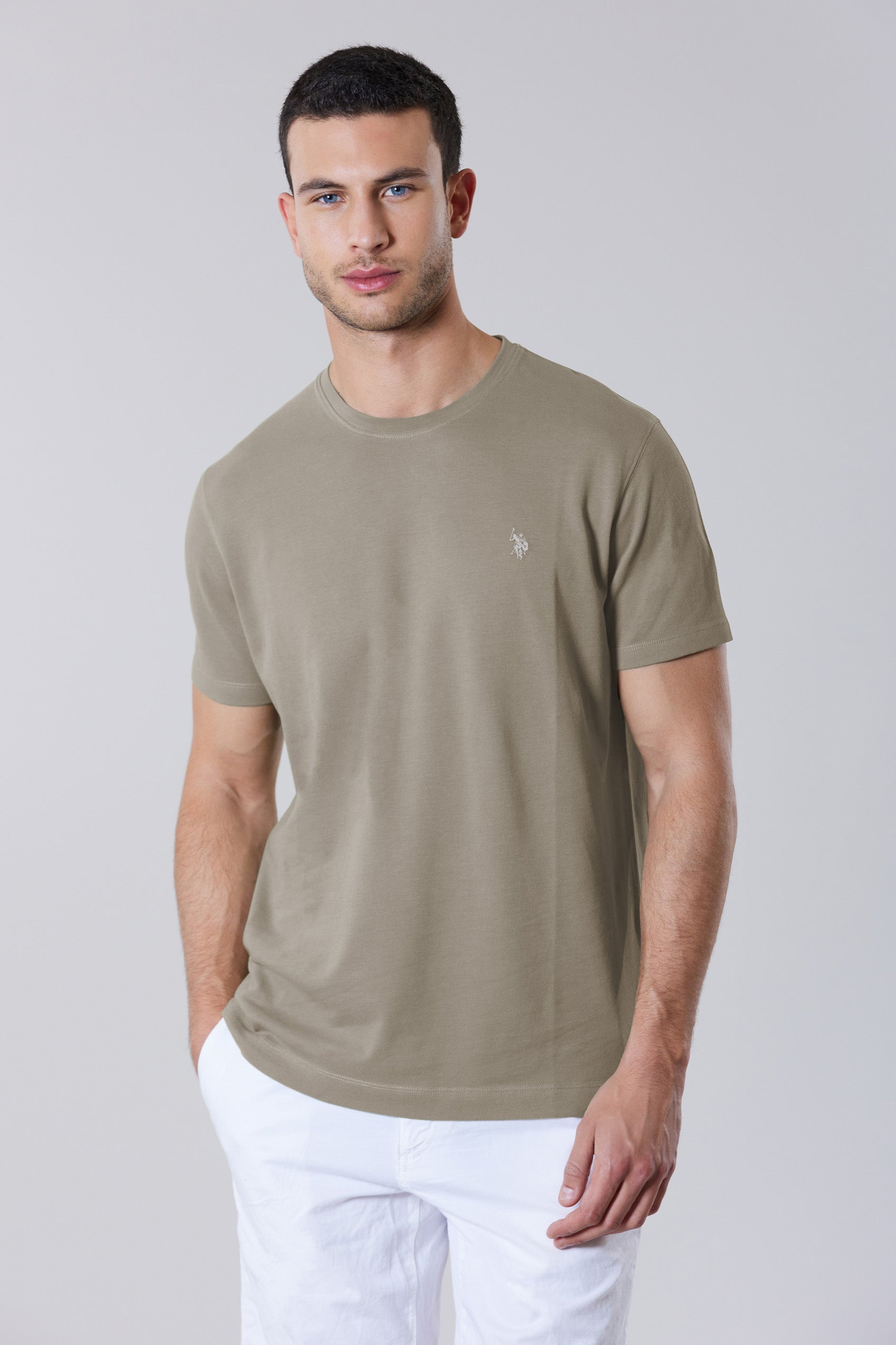 T-shirt a maniche corte in cotone supima premium quality con logo