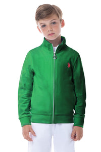 Felpa da bambino con chiusura zip U.S. Polo Assn.