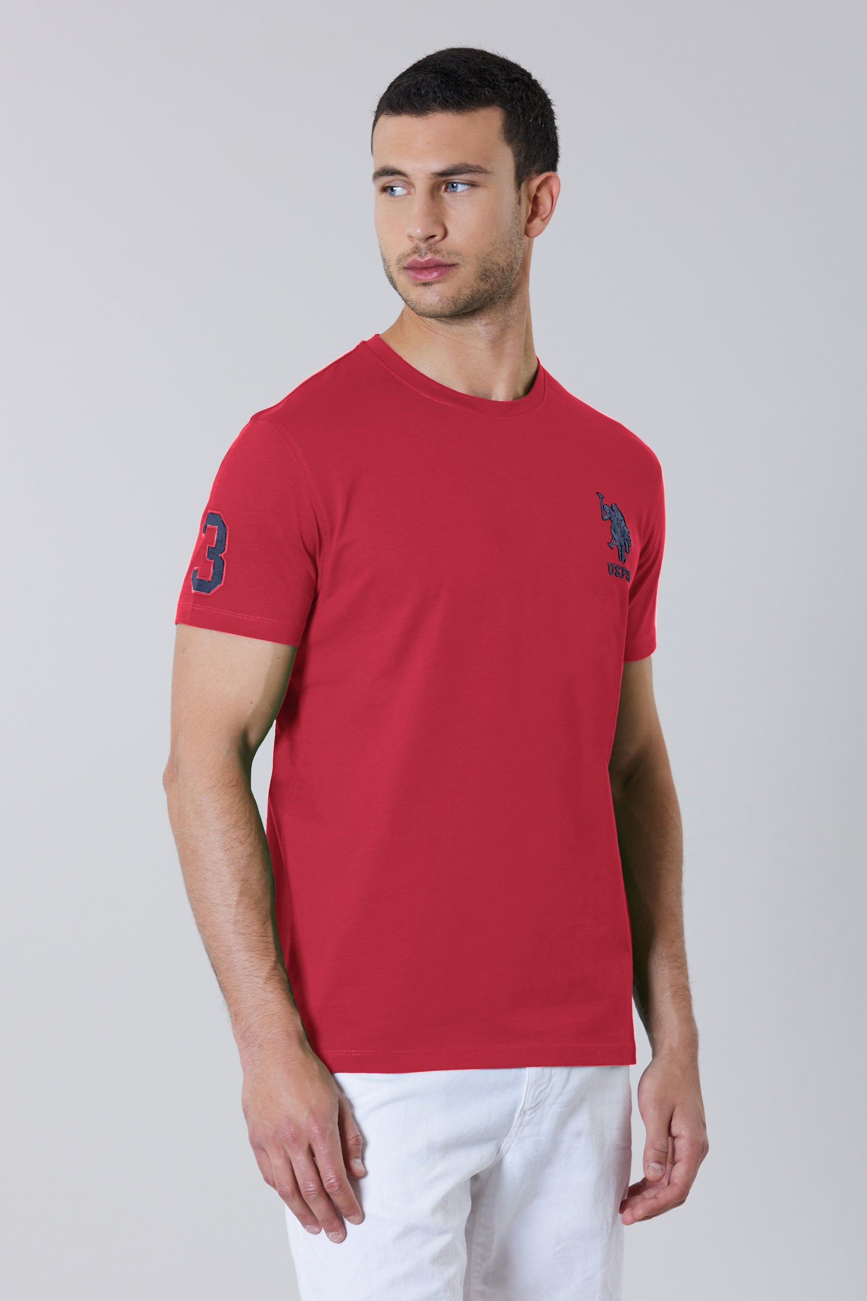 T-shirt a maniche corte in cotone con logo e numero