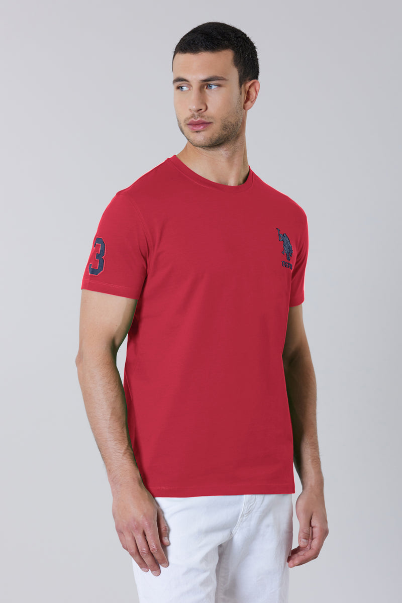T-shirt a maniche corte in cotone con logo e numero