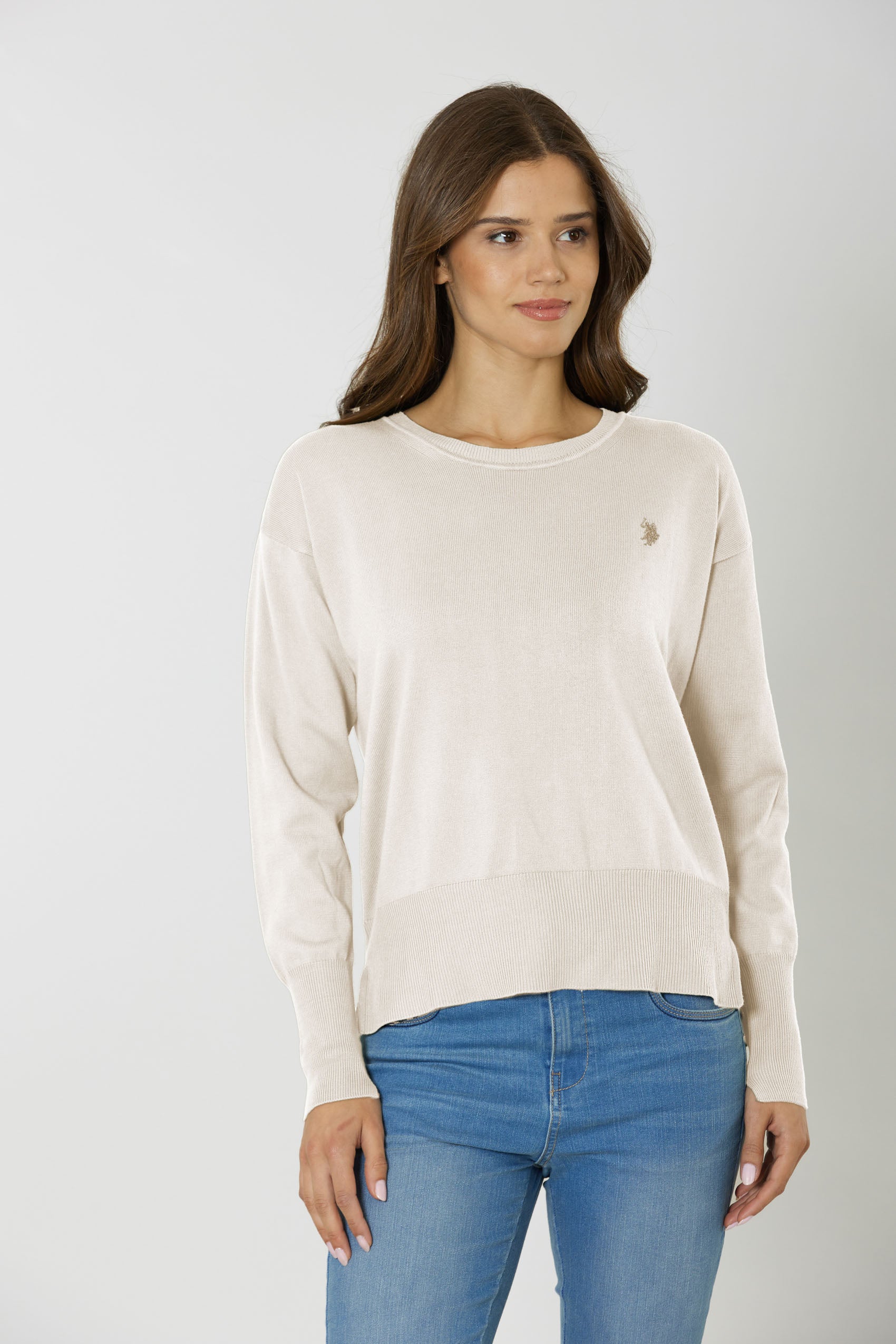 Maglia donna in cotone overdyed Premium Quality con logo