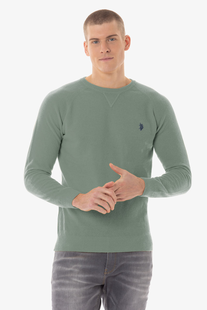 Maglia girocollo over dye misto lana U.S. Polo Assn.