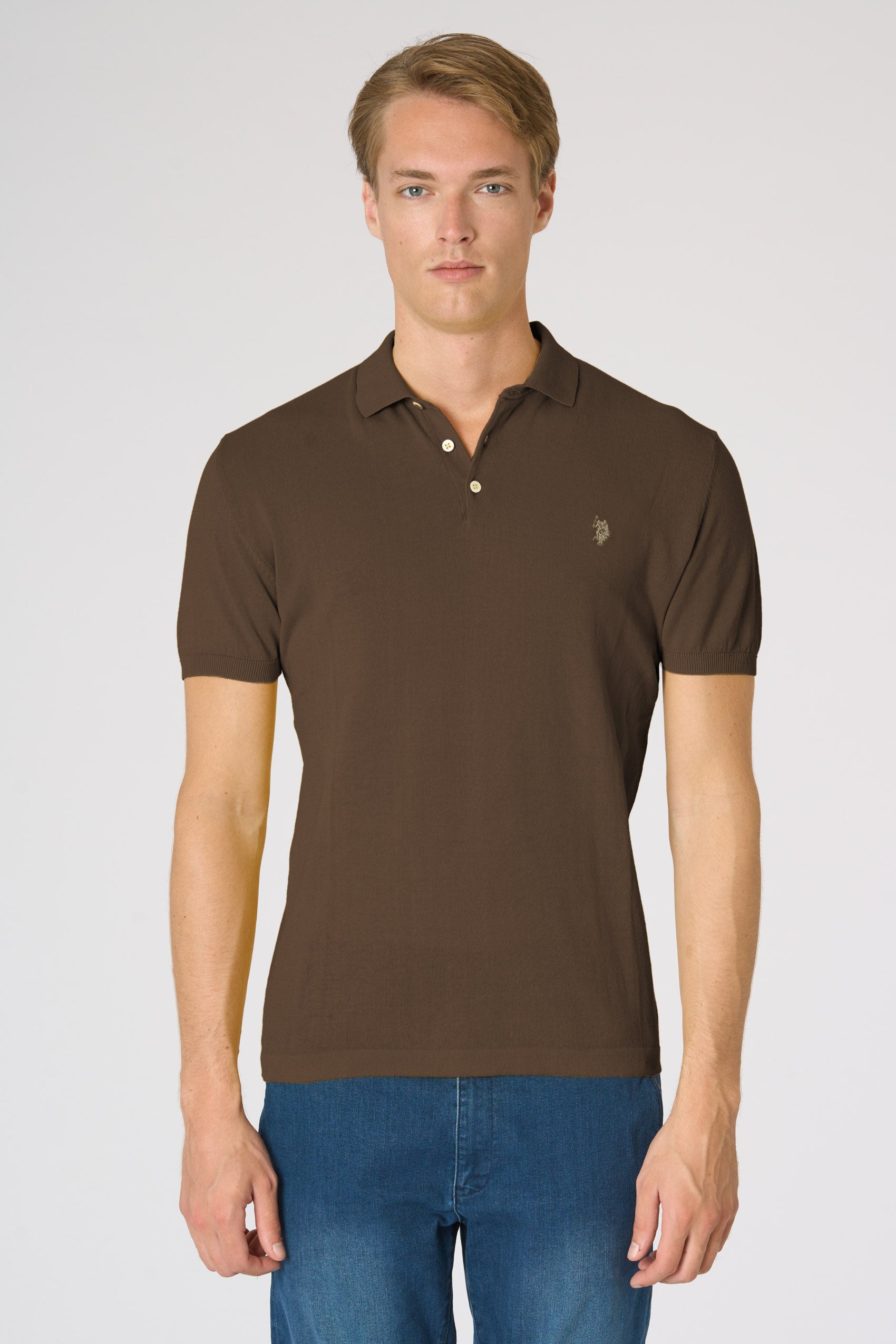 Polo shirt da uomo in maglia di cotone crepe Premium Quality