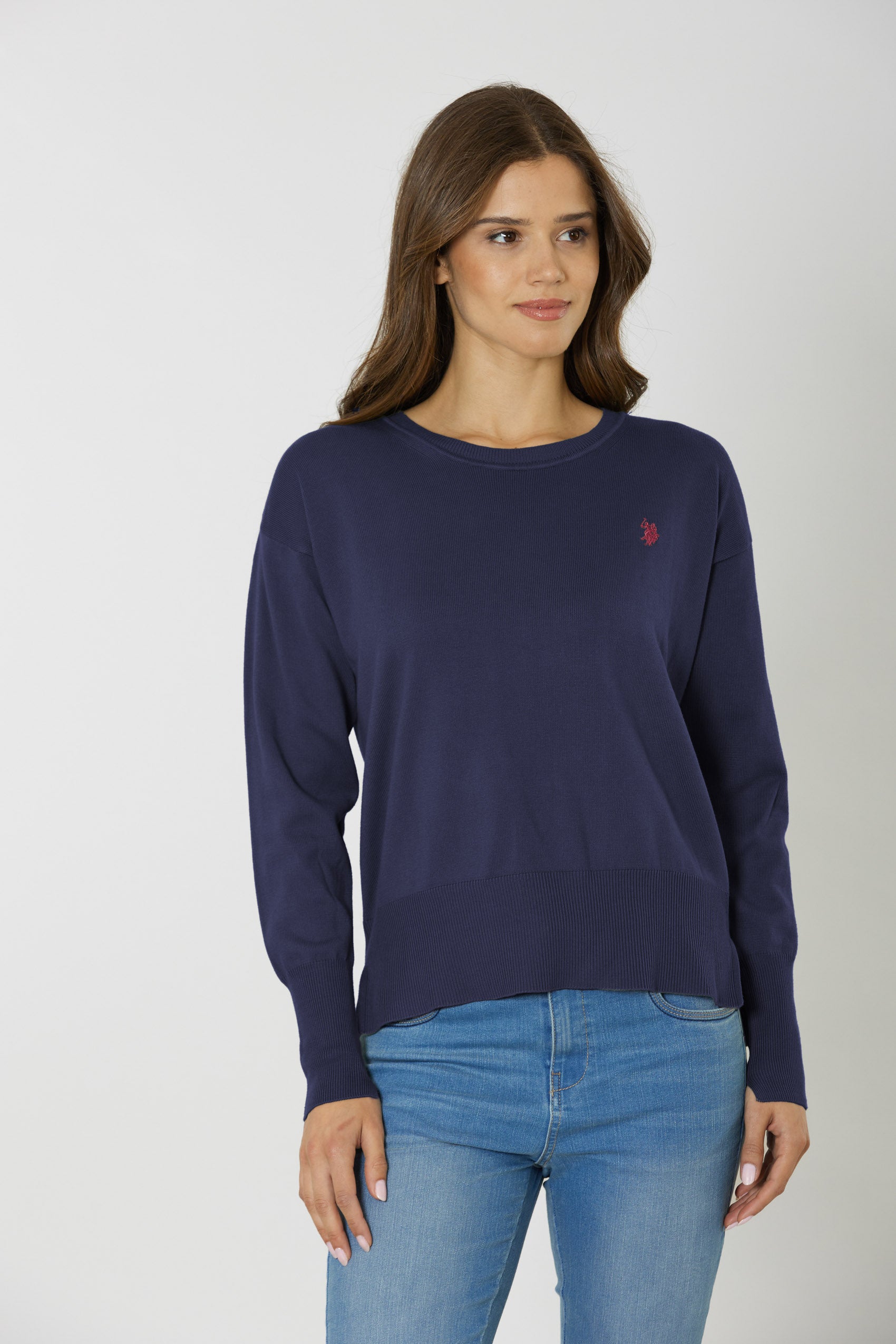 Maglia donna in cotone overdyed Premium Quality con logo