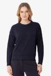 Maglia girocollo in lana merino con logo U.S. Polo Assn.