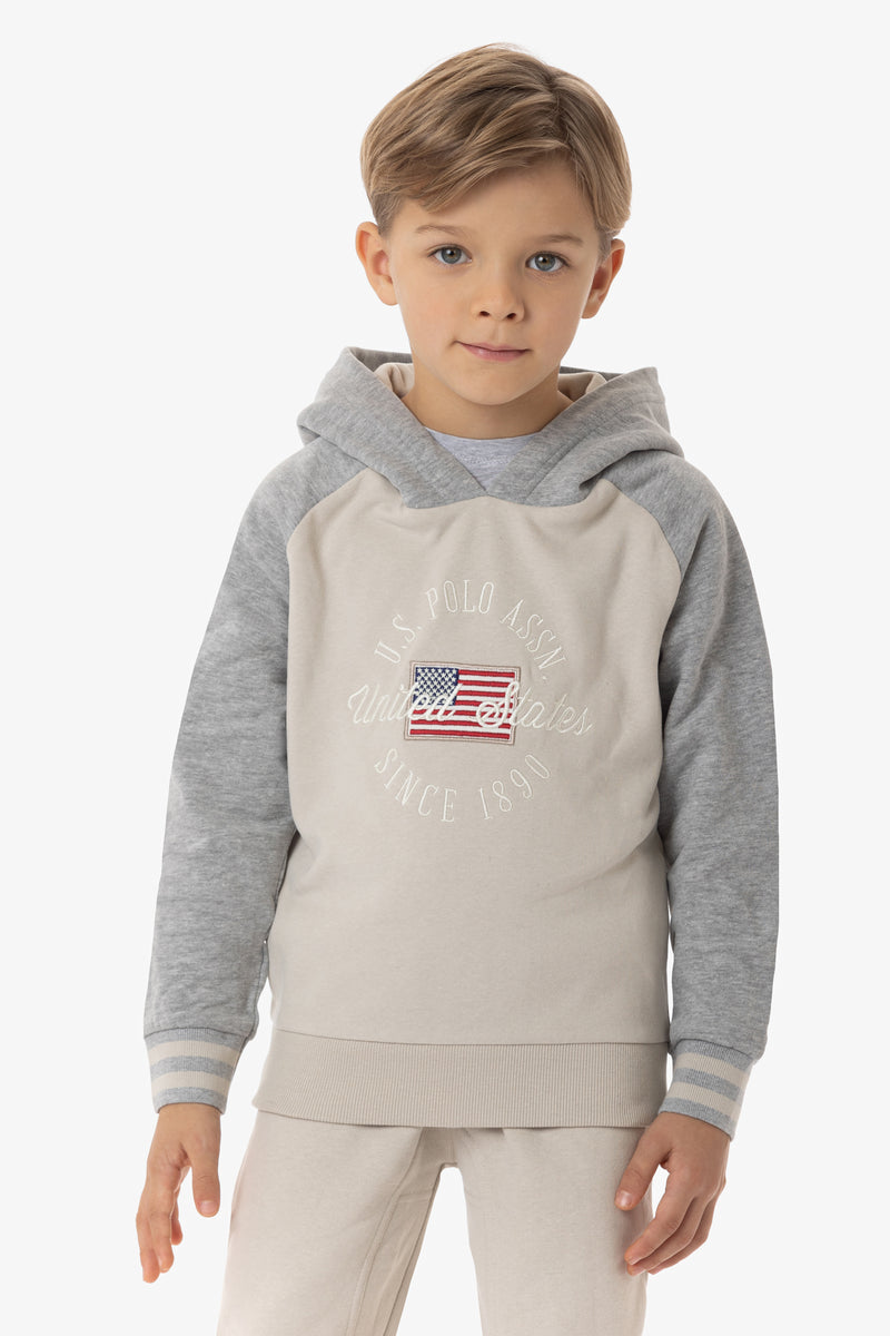 Felpa con cappuccio e bandiera americana U.S. Polo Assn.
