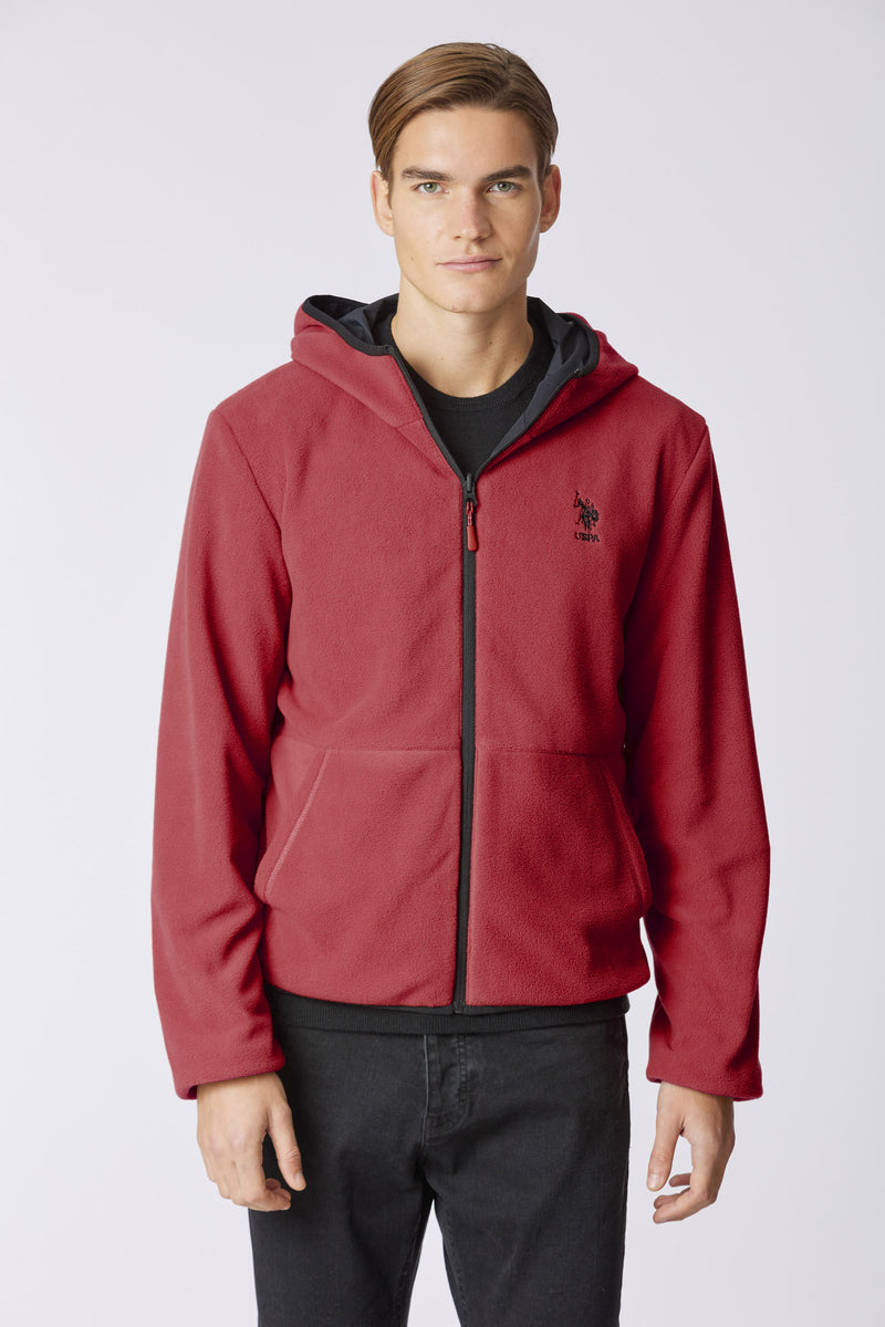 Giacca con cappuccio reversibile