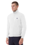 Felpa in cotone chiusura zip U.S. Polo Assn.