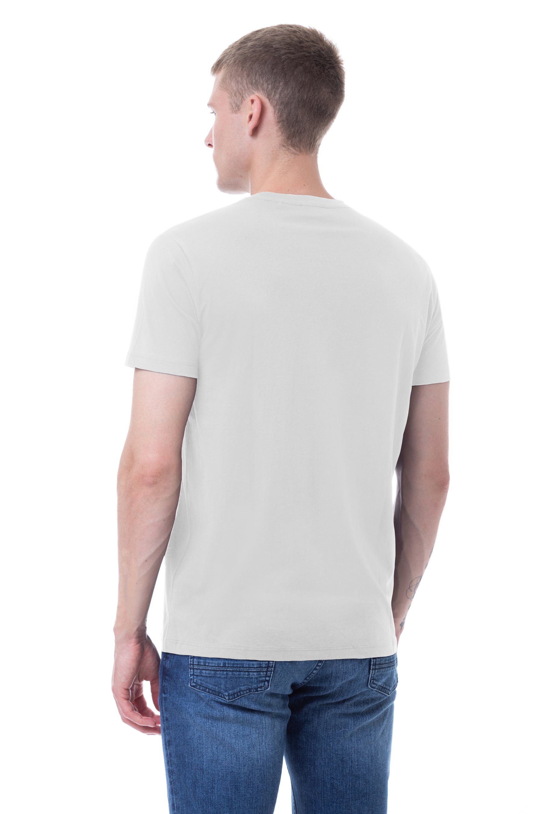 T-shirt girocollo con stampa USPA