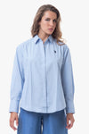 Camicia in cotone popeline con logo U.S. Polo Assn.