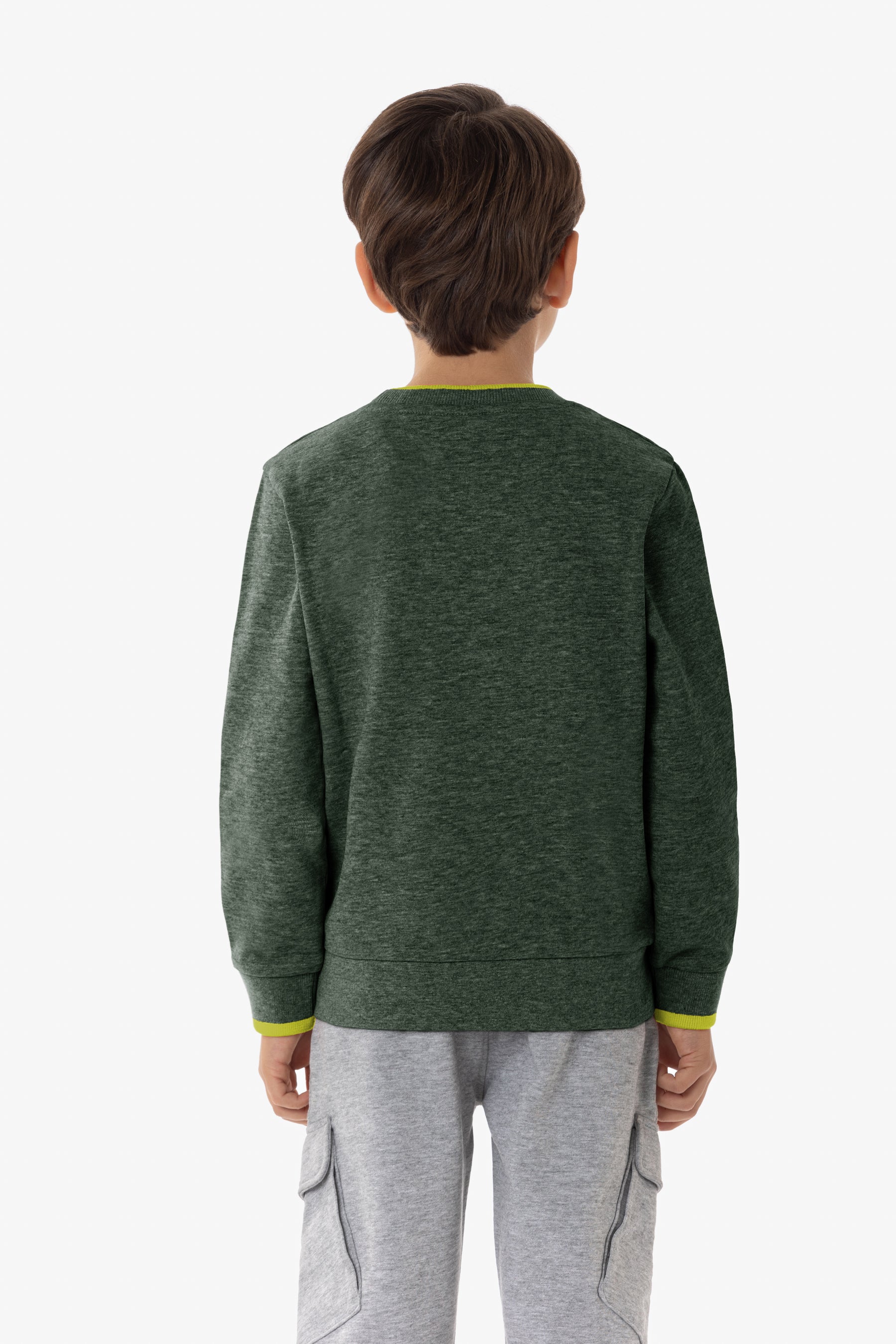 Felpa girocollo in cotone con logo e scritta USPA