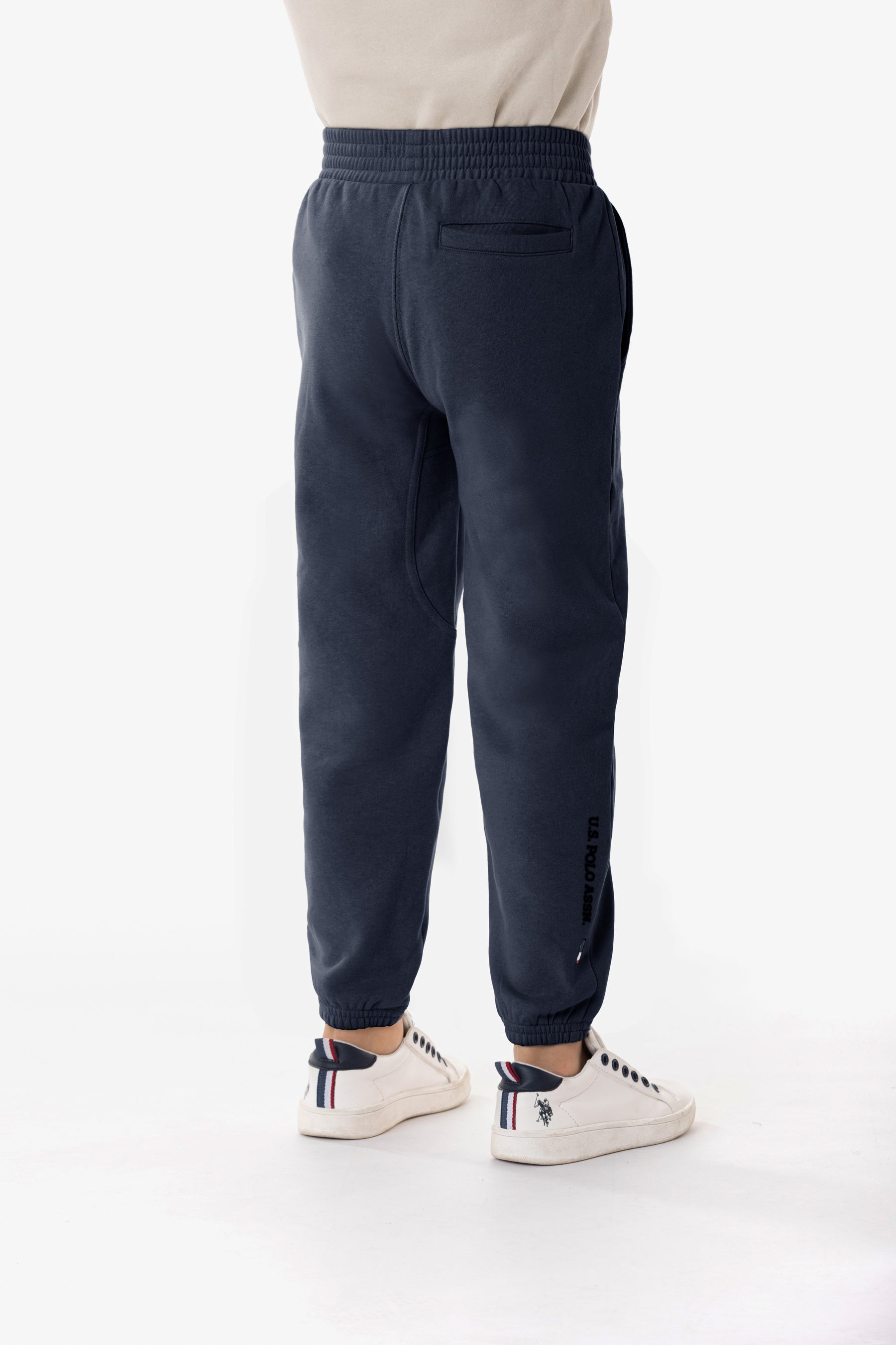 Pantalone sportivo misto cotone con logo U.S. Polo Assn.