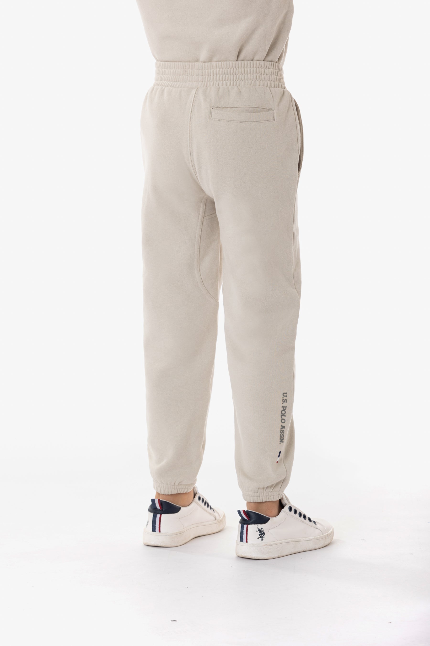 Pantalone sportivo misto cotone con logo U.S. Polo Assn.