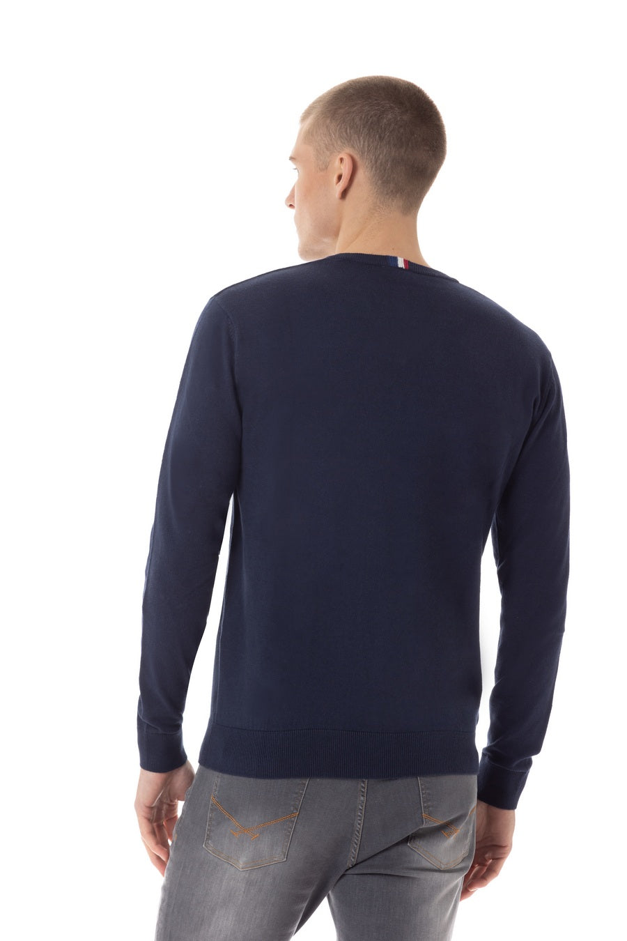 Maglia  scollo a V in cotone cashmere U.S. Polo Assn.