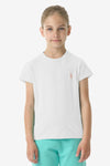T-shirt a maniche corte in cotone stretch con logo